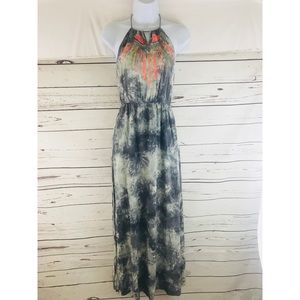 FLYING Tomatoe Sz Small Maxi Side Slits Dress